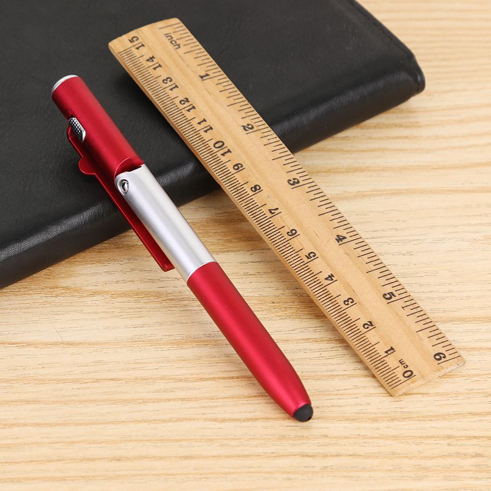 Multifunctional Ballpoint Pen Folding LED Light Mobile Phone Stand Holder 4 in 1 Pen School Office Houshold Stationery Supplies