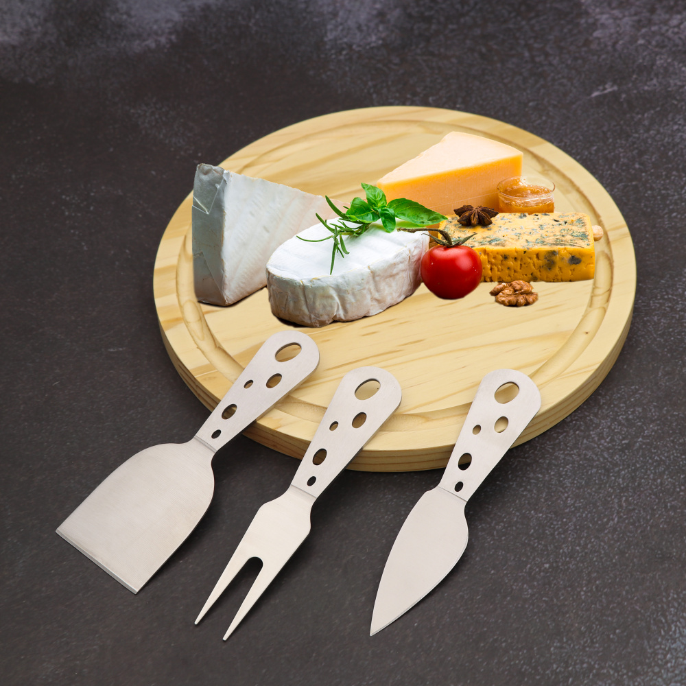 Jaswehome 4pcs Cheese Board Set Cheese Knives And Boards Cutter Knife Slicer Kit Wooden Cheese Tools Set Kitchen Gadget