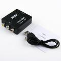 L&PC 1080P Mini RCA To HDMI AV Composite Adapter Converter Audio Video Cable for HD TV with USB Cable CVBS AV Adapter Converter