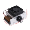 4000W 220V AC SCR Voltage Regulator Electric Motor Speed Controller Dimmer Module With Fan