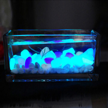 10PCS Artificial Pebbles Stones Glow In The Dark Home Ornament Supply Luminous Cobblestones Garden Fish Tank Aquarium Decoration