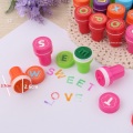 26pcs children Stamps toys English Alphabet 26 Letters Self Inking Rubber Stamper Kids DIY Seals Toy Kids English Teaching Aids