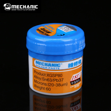 MECHANIC XG-80 60g Solder Paste Flux Welding Paste Flux Sn63/Pb67 25-45um For Mobile Phone SMD SMT BGA Repair Tools