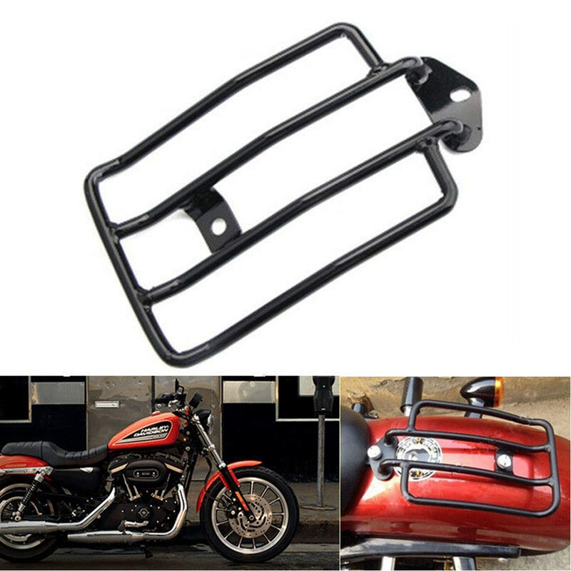 Motorcycle Steel Luggage Rack Backrest Rear Fender for H.arley-Davidson Sportster Xl 883 Xl1200 X48 (Black)harley