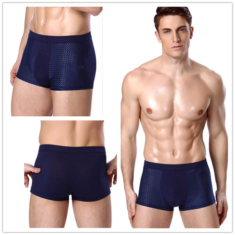 4Pcs/lot Mesh Boxershorts Men Underwear Men Breathable Plus Size Gay Underwear Boxer Men Shorts Boxer Homme Hombre Underpants