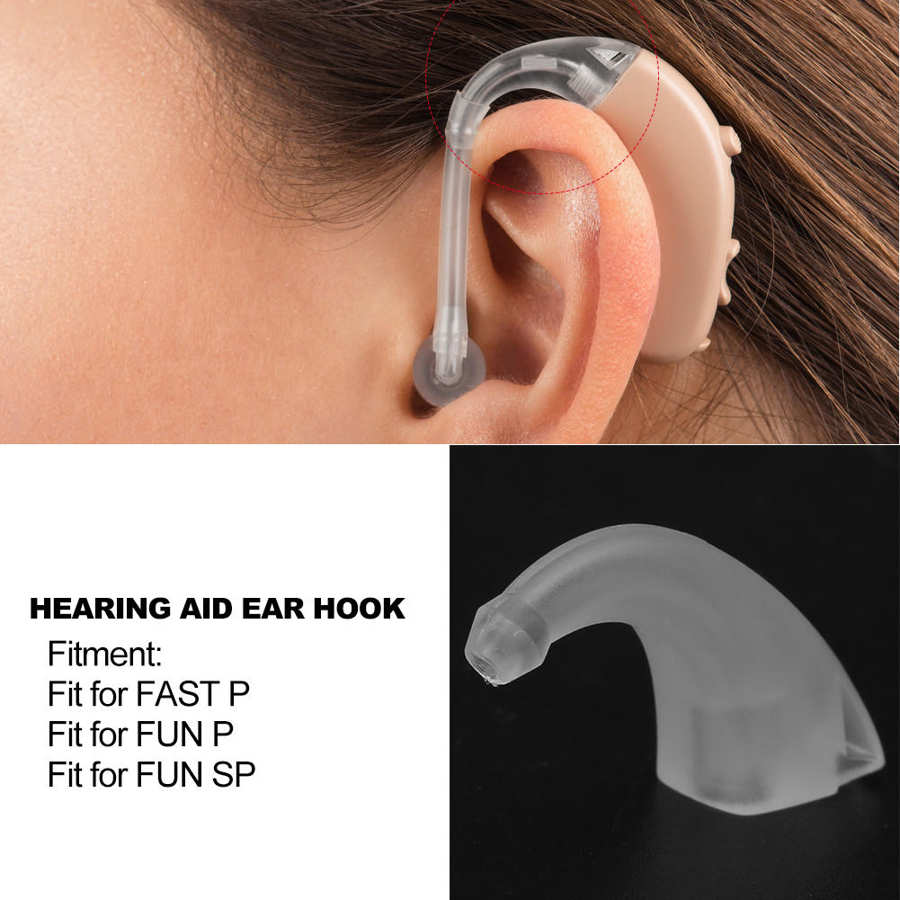 20pcs Hearing Aid Ear Hook with Filter Tool Portable Parts Hearing Aids Parts Health Care Accessory