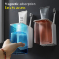 Automatic Toothpaste Dispenser Dust-proof Toothbrush Holder Wall Mount Stand Bathroom Accessories Set Toothpaste Squeezers