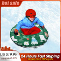 Skiing Snow Tube Sleigh Tubing Cheesecake Winter Inflatable Ski Circle Children Adult Ski Ring Skiing Thickened Floated Sled
