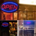 LED Open Sign Bars Shops US Plug Cafe Show Window Florist Advertising LIghts Practical Salon PVC Easy Install Business Store