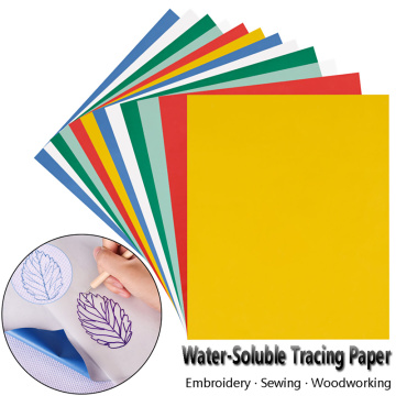 10pcs/Set Tracing Paper Coated Carbon Paper Fabric Drawing Tracing Copy Paper DIY Handmade Cloth Embroidery Papers M