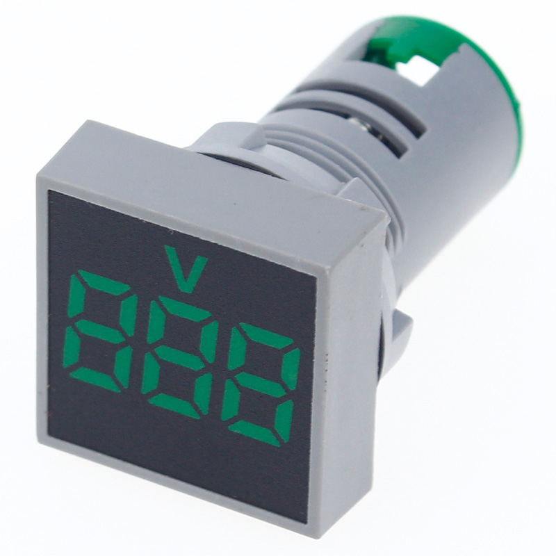 22MM 0-100A Digital Ammeter Current Meter/Voltage Meters Indicator Led Lamp Square Signal Light