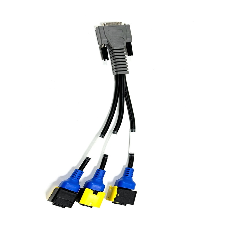 Custom HDB26 Male to 3 Way Exhaust Temperature Sensor Wiring Harness