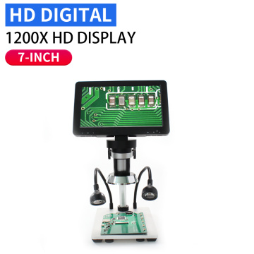 1200x digital microscope industrial magnifier with wire control 12MP HD Electronic Video Microscope Solder Phone Repair