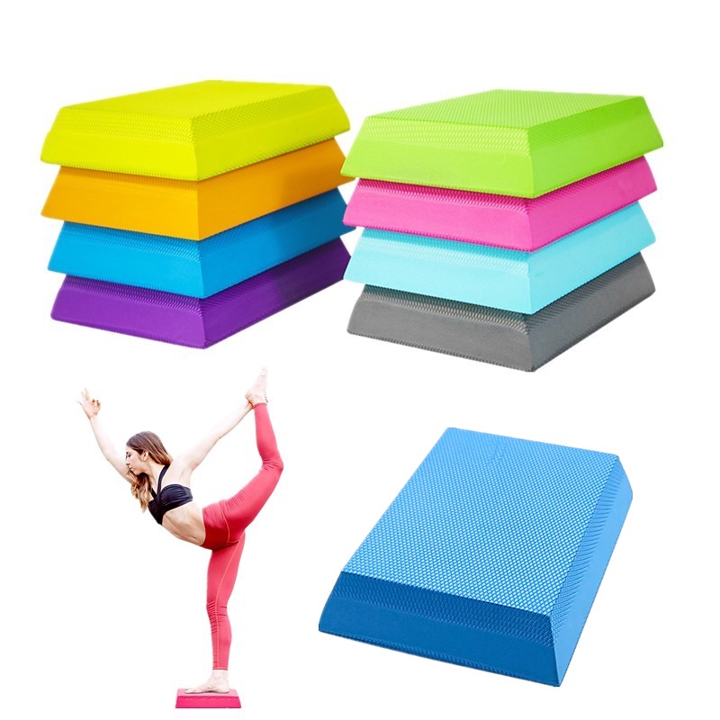 TPE Yoga Balance Mat 6cm Thick Soft Cushion Foam Block Pad Non-Slip Waterproof Fitness Pilates Standing Core Strength Training