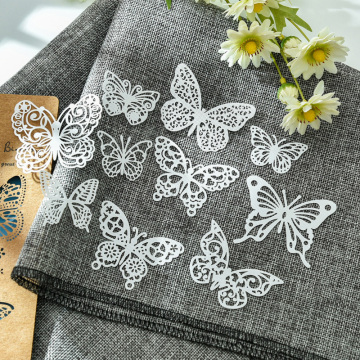 10Pcs/lot White Lace Butterfly Lace Paper Doilies Placemats For Home Decoration Supplies Scrapbooking Paper Crafts