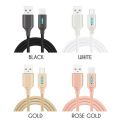New 1pc Mobile Phone Data Cable Fast Charge Smart Power-off Protection Mobile Phone Weaving Yarn Android Data Cable Full Automat
