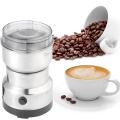 220V Electric Coffee Spice Beans Grinder Maker with Stainless Steel Blades for Home Kitchen Grinding Supplies (UK Plug)
