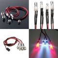 1/10 1/8 Upgrade Parts 4 LED Light Set Headlight Taillight For HSP RC Monstered Truck Cars