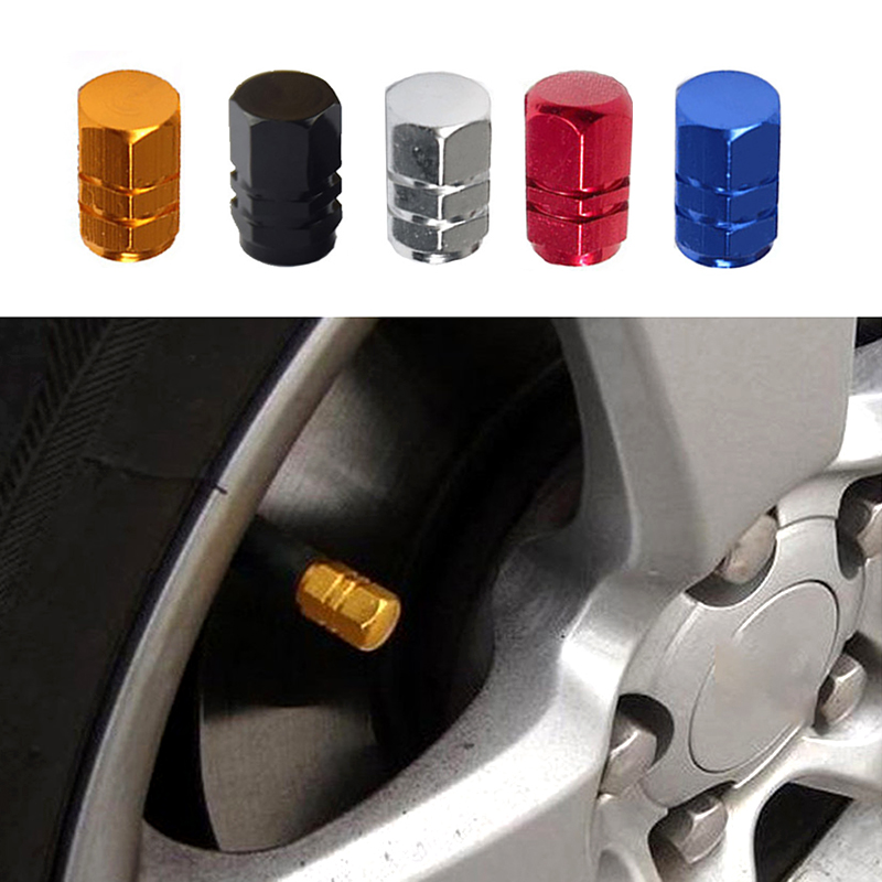 New Wheel Caps Theftproof Aluminum Car Wheel Tires Valves Tyre Stem Air Valve Caps Airtight Cove Levert Center Hub Cap