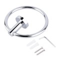 Round Towel Ring Wall-Mounted Towel Ring Convenient Clothes Holder Hanger Hanging Bathroom Storage Holder Hardware Accessories