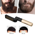USB Rechargeable Hair Straightener Brush Electric Foldable Fast Straightening Men Beard Comb Short Long Hair Styling Tool Travel