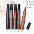 1PC New 5 Colors 3D Microblading Eyebrow Tattoo Pen 4 Fork Fine Sketch Liquid Eyebrow Pencil Waterproof Eyebrow Tint Makeup Tool