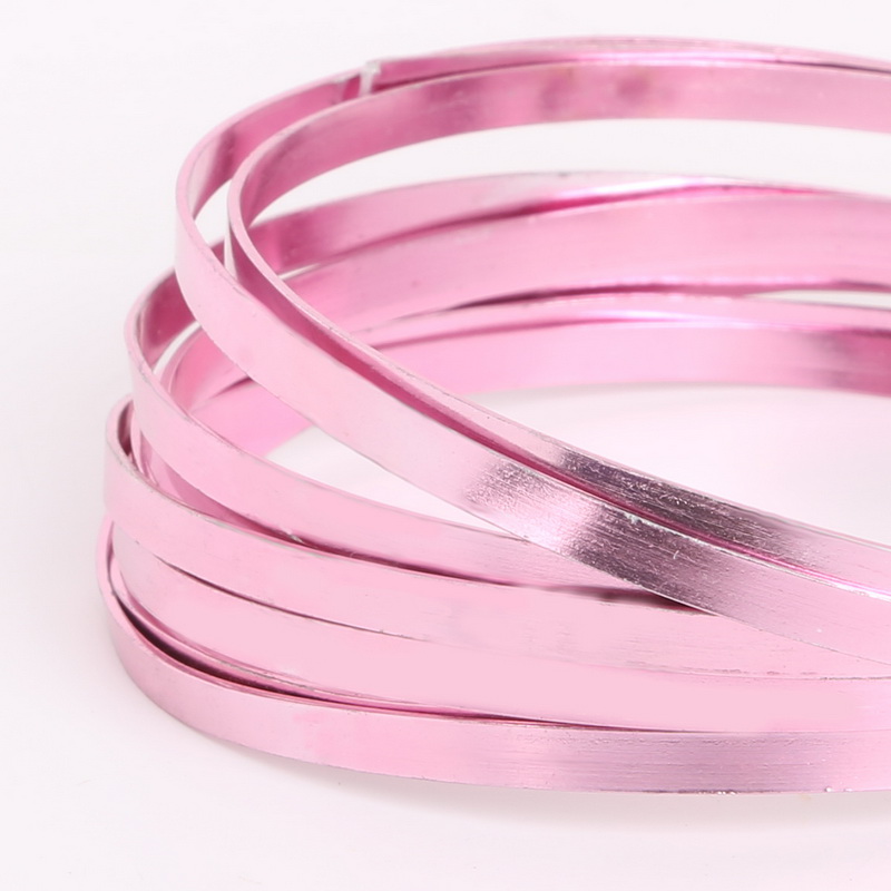 Pink Soft Aluminium Wire 1/1.5/2/2.5/5mm Versatile Painted Aluminium Wire For Bracelet Necklace Making DIY Jewelry Findings