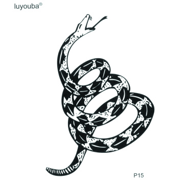 Snake Waterproof Temporary Tattoos For Men Harajuku Animals Waterproof Tatoos Temporales For Women Cheap Stuff Tattoo Sticker