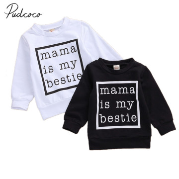 Infant Kids Baby Girls Boys Tops Hoodie Long Sleeve Letter Print Shirts Casual Spring Autumn Tops Clothing