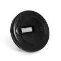 Music Multifunctional Home Office English Learning Portable CD Player Stereo Earbuds Round Black FM Radio Anti Skip Protection