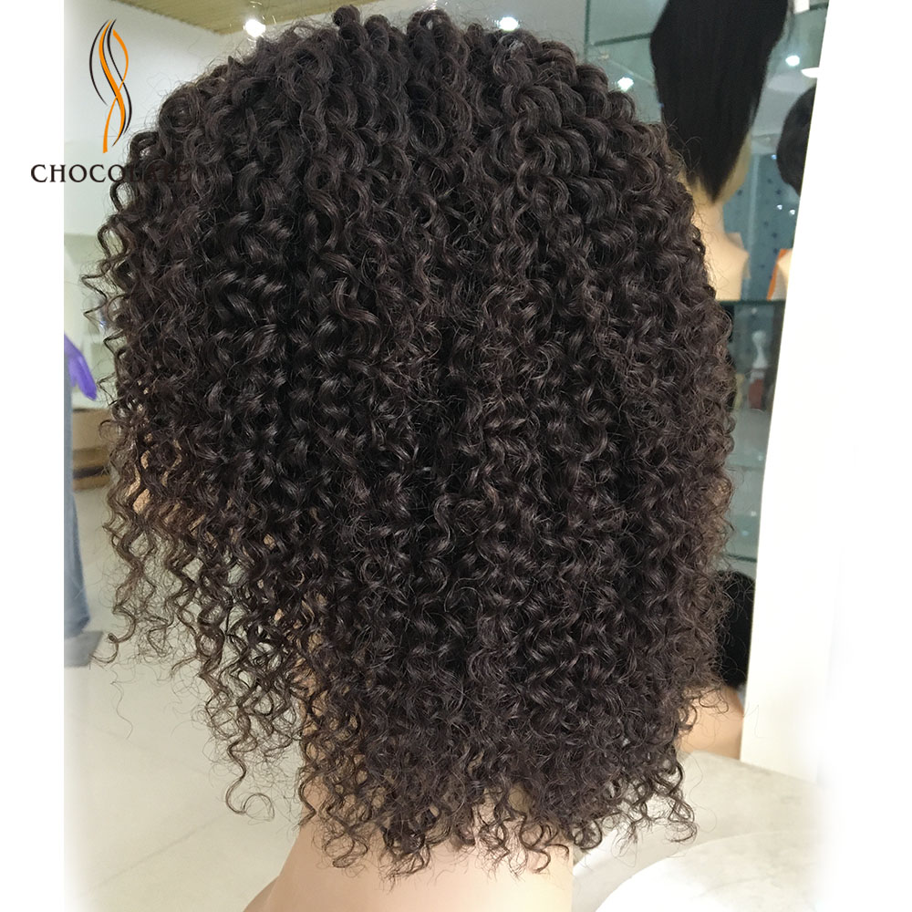 Curly Short Bob Wigs Human Hair with Bangs Perruque Longue Cheveux Humain Cheap Afro Kinky Curly Human Hair Wigs for Women