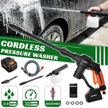 GUANXIN 20V Wireless High Pressure Car Washer Rechargeable Lithium Battery Auto Spray Water Car Cleaning Gun Handheld Cleaner