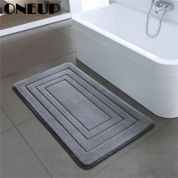 ONEUP High Quality Bath Mat Bathroom Bedroom Non-slip Mats Foam Rug Shower Carpet for Bathroom Kitchen Bedroom Bathroom Rug Set