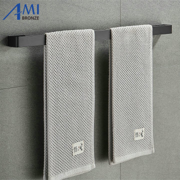 304 Stainless Steel Towel Bar Black / Brushed Towel Rack Bathroom Towel Shelf Slippers Rack