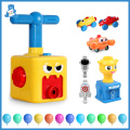 Montessori Power Balloon Launch Tower Toy Diecasts Toy Vehicles Power Balloon Car Science Educational Toys for Boy Children Gift