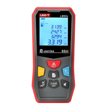 UNI-T Measure LM50E LM60E Laser Distance Meter Handheld Mini Laser Rangefinder Digital LCD Tape Range Finder Diastimeter
