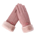 New Winter Female Warm Cashmere Cute Mittens thick Plush Wrist Women Touch Screen Driving Gloves Warm clothing accessories