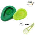 2PCS Silicone Avocado Saver Food Storage Keepers Fresh with Slicer Tool Dishwasher Safe Silicone