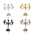 3-Arms Metal Pillar Candle Holders Candlestick Wedding Decoration Stand Mariage Home Decor Candelabra