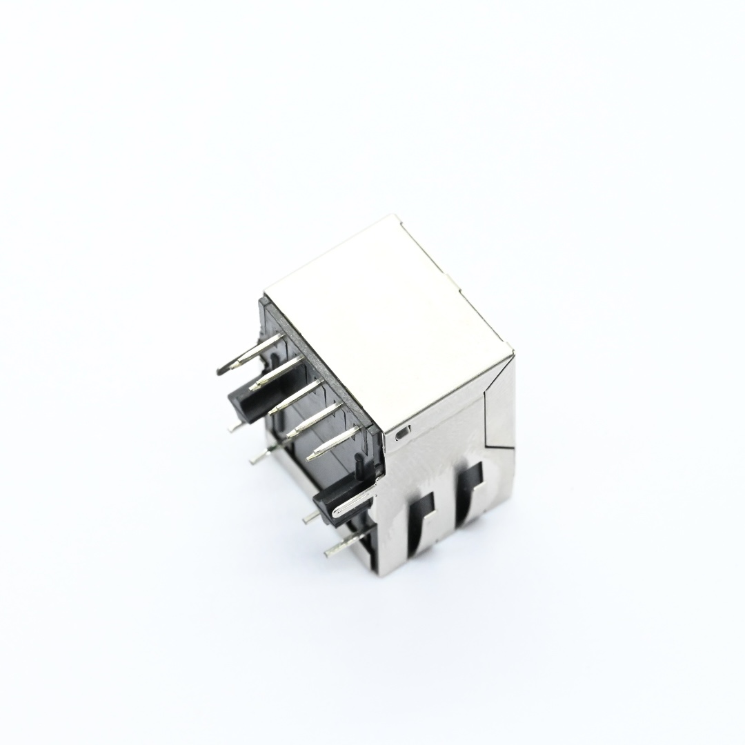 ATRJ5625-8P8C-X-B-A+RJ45 Shielded Modular JACK CAT6 A（6）