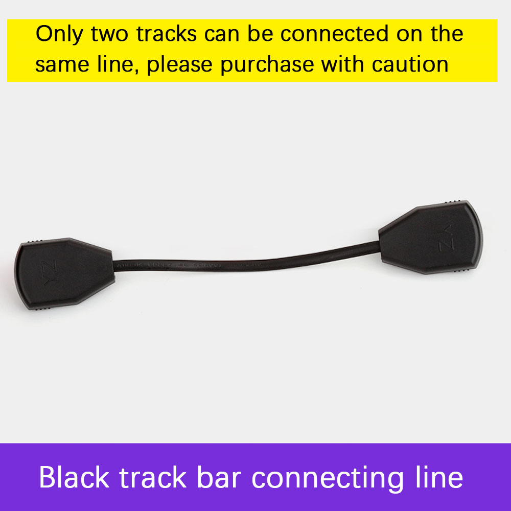5pcs/lot led Track light rail 50cm PVC white black lead rail connectors rail 2 line bracket accessories