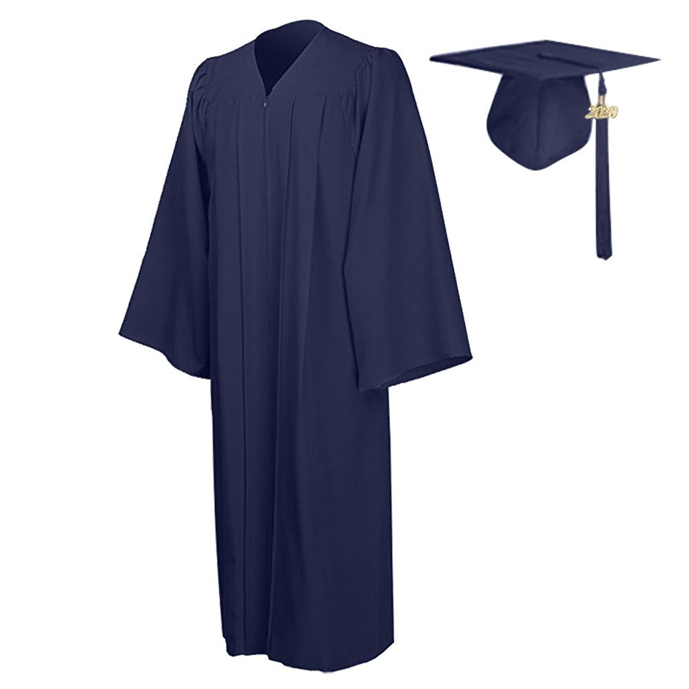 Graduation gown and cap Clothes University Graduation Student School Uniforms Charm Pendant Academic Suit for Adult Bachelor 3FM