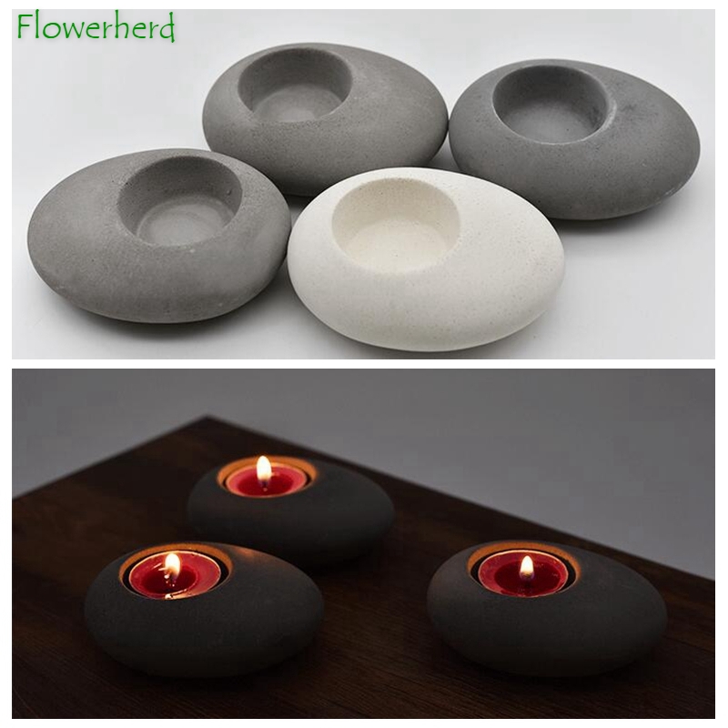 Cobblestone Candle Mold Stone Silicone Mold Candle Making Tool Handmade Craft Supplies 3D DIY Stone Candle Holder Aroma Diffuser