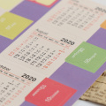 2Pcs/Set 2021 Year Calendar Sticker Index Bookmark Planner Notebook Classification Label Stickers 2020.10~2021.12
