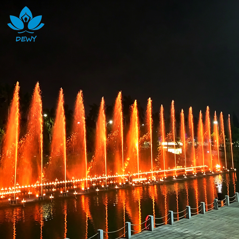 Outdoor dance fountain