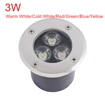 3W LED underground light lamps AC85-265V/DC12V outdoor buried recessed floor spotlight waterproof IP67 Landscape stair lighting