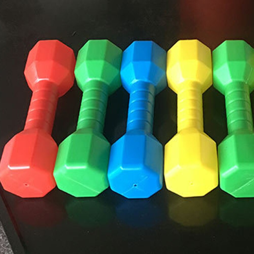 2pcs/set Early Education Fitness Equipment Gift Kindergarten PE Exercise Home Dancing Props Children Dumbbells Hand Weights Gym