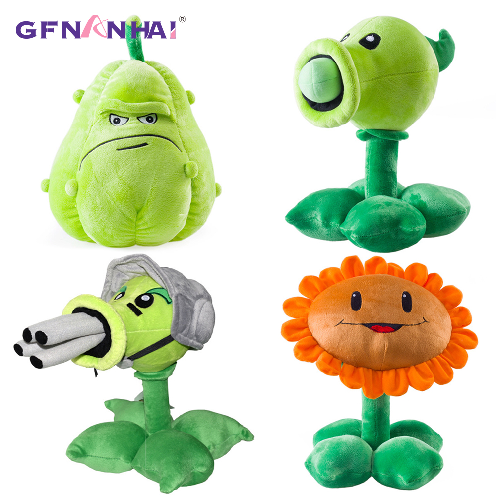 30cm Plants vs Zombies plush decorations toy chomper New Plants vs.Zombies 2 figurine pea sunflower Melon stuffed plush toy