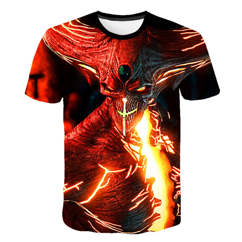 2019 New Summer Fashion Casual Mortal Kombat 11 T-Shirts Print Popular fighting game Mortal Kombat 11 Boys and girls t shirt
