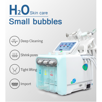 2019 most popular h2 o2 hydrafacial machine small bubble oxygen jet exfoliating skin treatment machine anti-aging whitening tool